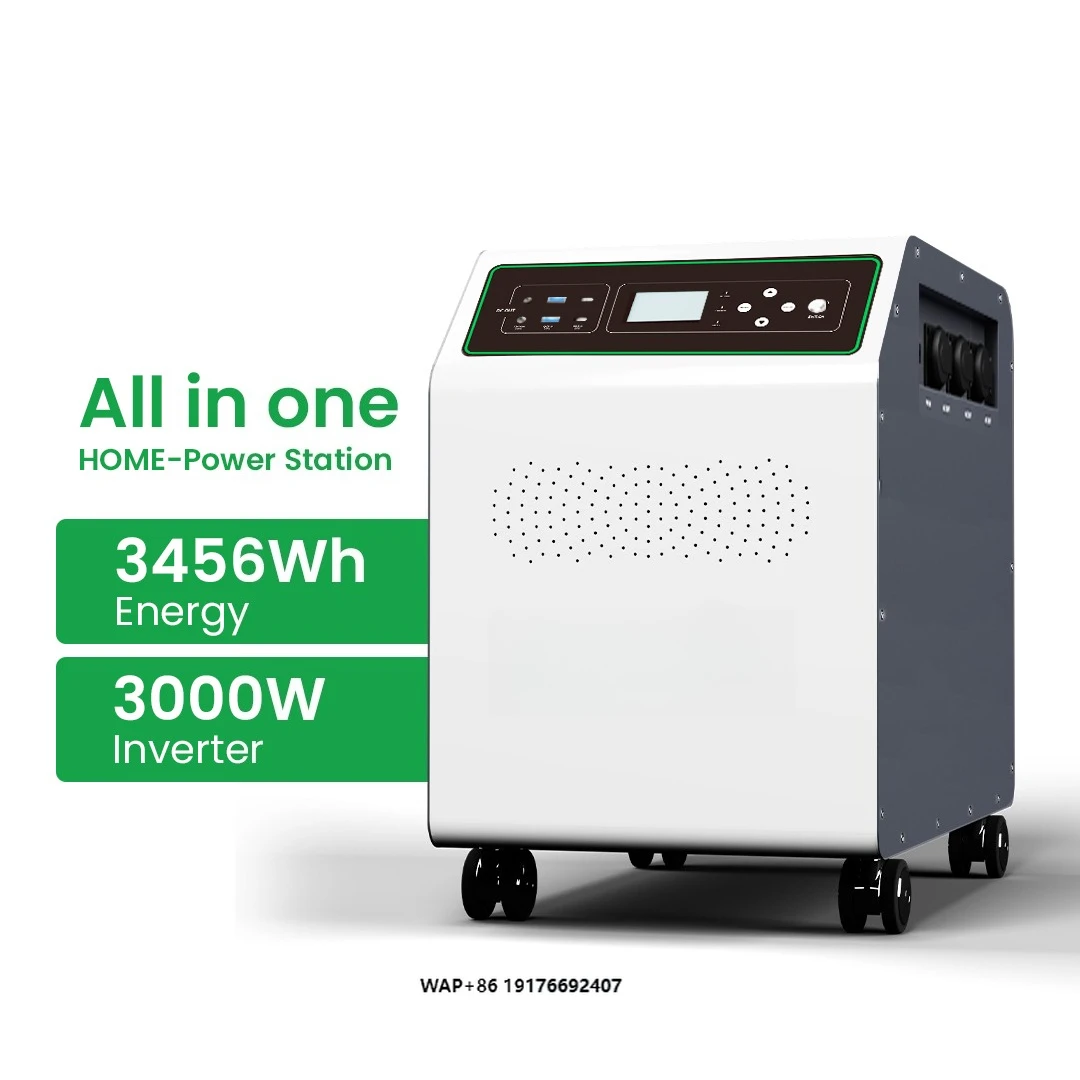 AC DC Output 3kW All in One Mobile LiFePO4 Solar Generator Battery Bank Portable Power Station for Home Use Outdoor