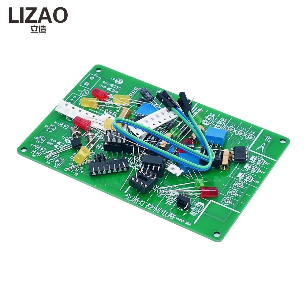 LIZAO Digital electronic DIY kit for traffic light control circuit tuning skills competition experiment teaching  assembly parts