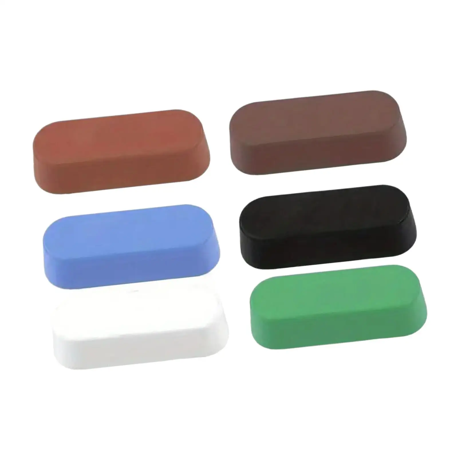 6 Pieces Polishing Compound Buffing Blocks Wax Kit and Bars for Metals for a