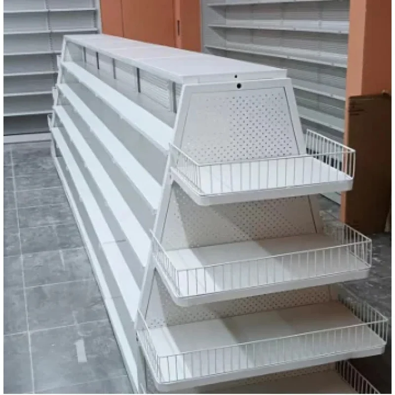 custom.Casual Snack Shelf Convenience Store Economical Light Duty Metal Wire Display Shelf Bulk Casual Snack Shelf Design
