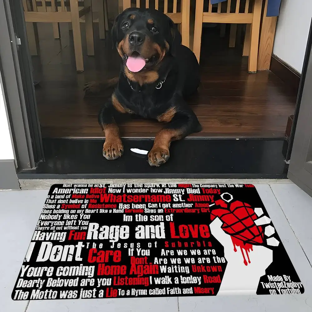 Tappetini per camera Green Day Music Rock Band Tappeti per la casa stampati per balcone moderno antiscivolo più economici