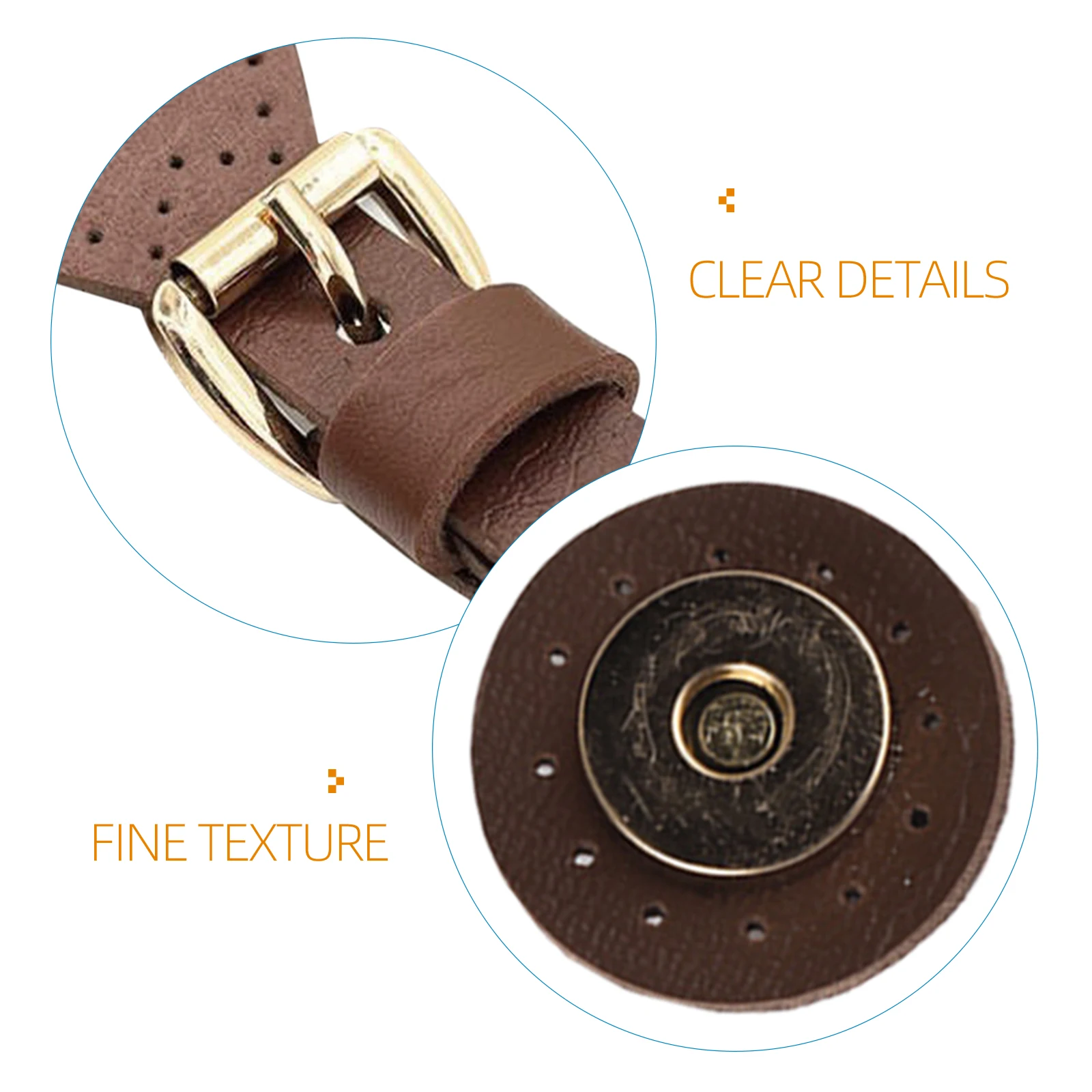 1 مجموعة المغناطيسي أزرار خاطفة عميق البني بولي مشبك معدني مشبك لمحفظة معطف سترة حقيبة يد الأمتعة إغلاق Diy بها بنفسك الحرفية الخياطة #4