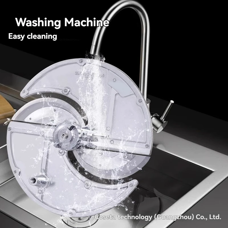 Commercial Automatic Electric Slicer, Compact Home Use Fruit Vegetable Cutter for Lemon Potato Sweet Potato Garlic,