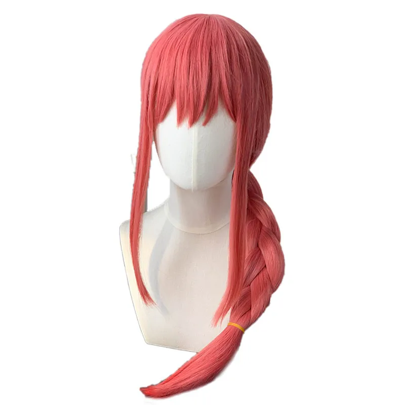 Parrucche cosplay ND Makima parrucchino motosega uomo parrucche per capelli cosplay anime sintetiche resistenti al calore per feste in costume Comic Con Coser