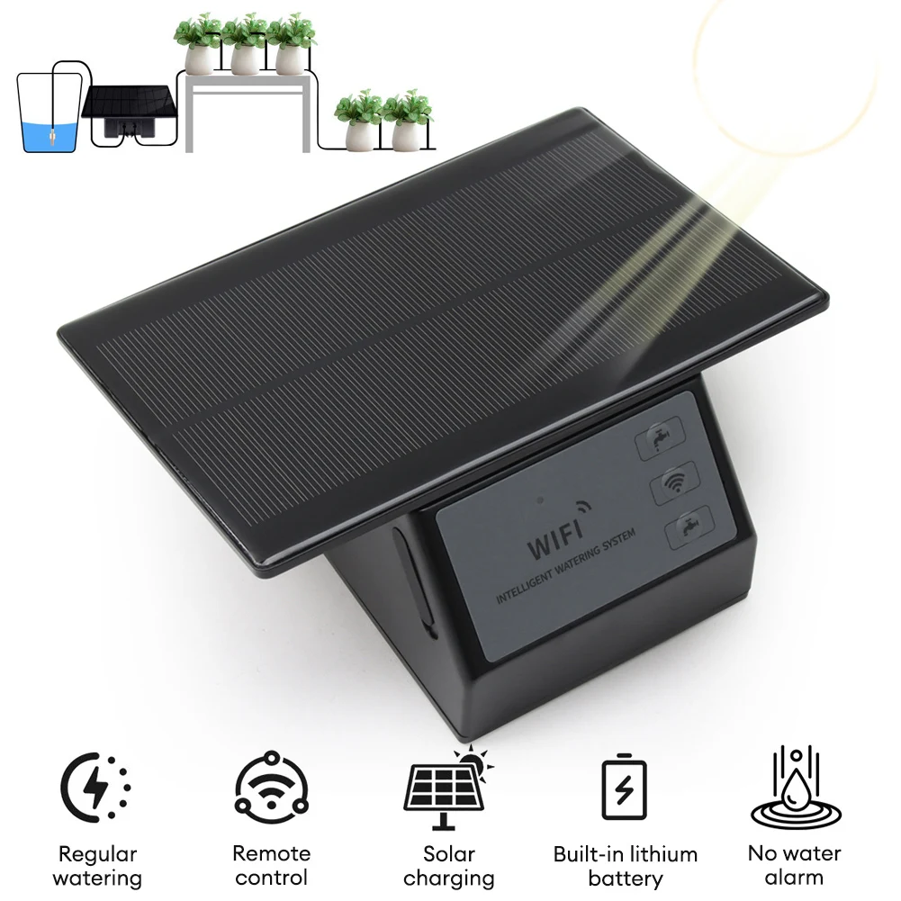 

WIFI Solar Irrigation Timer Smart APP Control Automatic Irrigation System Outdoor Water Timer Home Garden Watering Tools