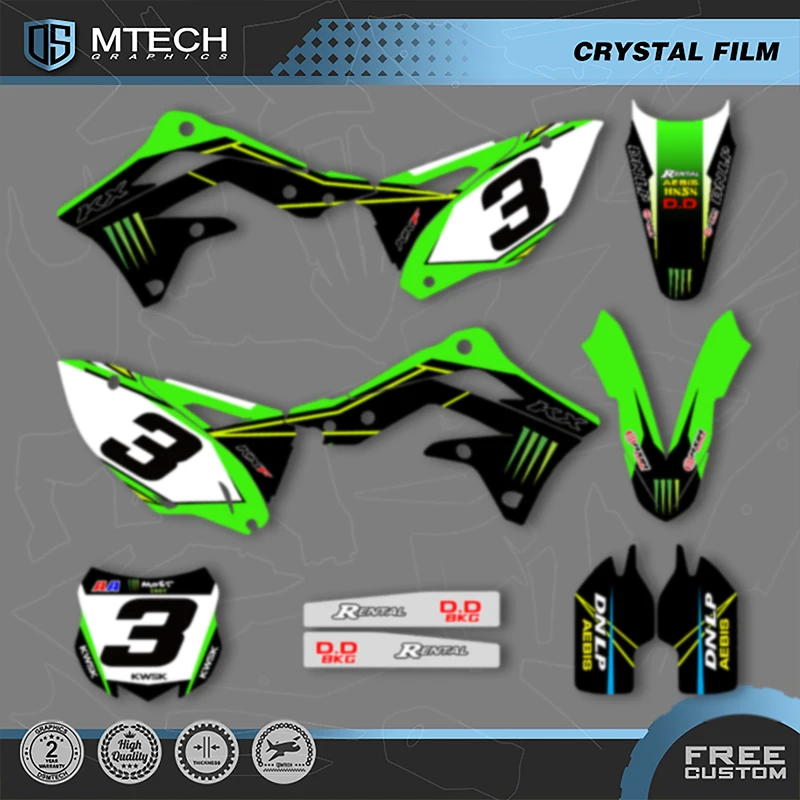 

DSMTECH MOTOR Custom Team Motorcycle Graphics Decals Stickers Kit For KAWASAKI KXF450 KXF 450 2012 2013 2014 2015 003