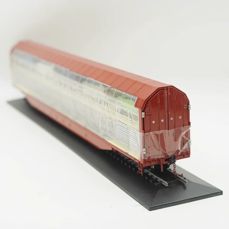 Diecast 1:64 Scale JSQ6 Train Double-decker Transport Vehicle Alloy Car Model Collection Souvenir Static Display Ornaments Gift