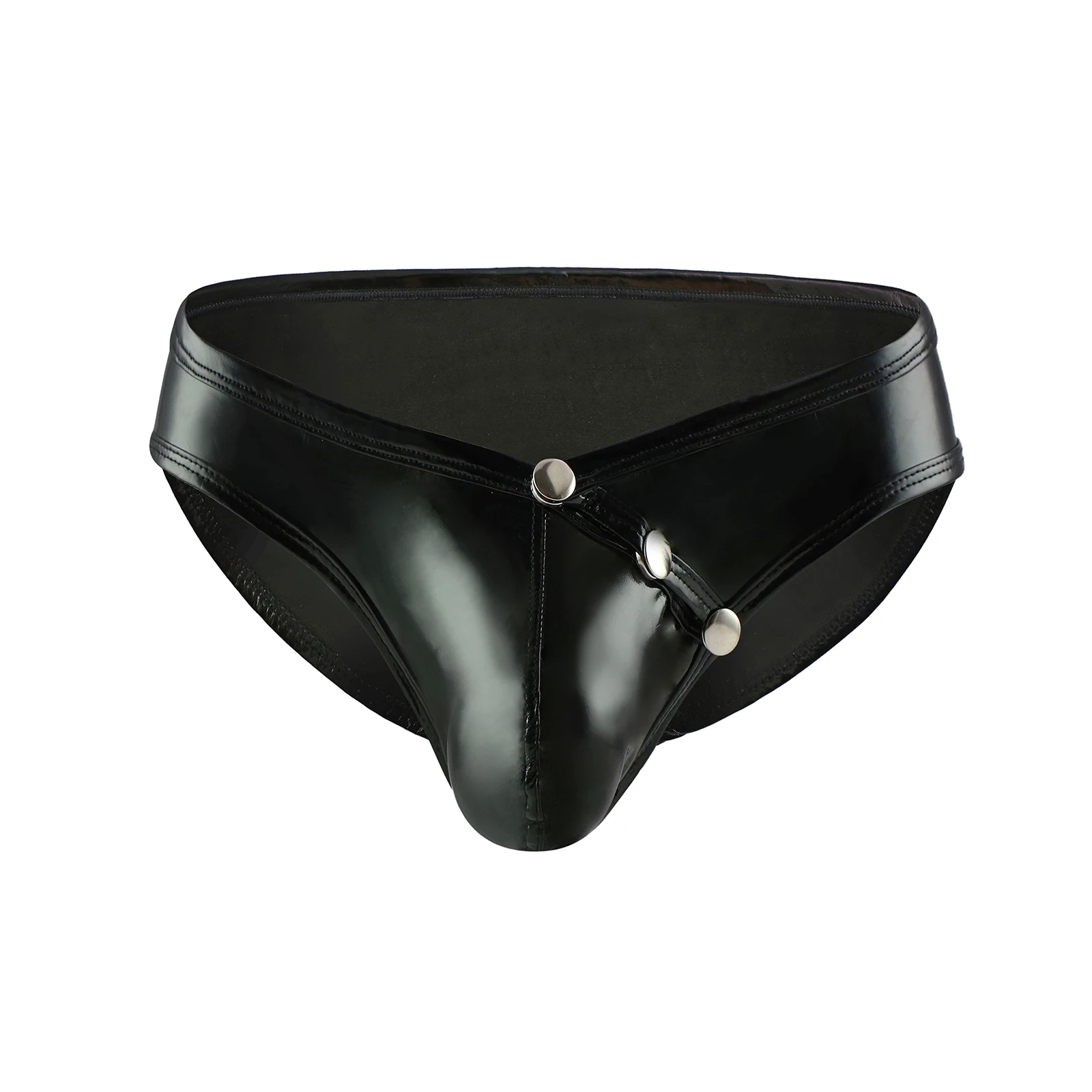 CLEVER MENMODE Fivela De Couro Falso Calcinha Pênis Bolsa dos homens, Roupa Interior Sexy Biquíni, Cueca Baixo-Cintura Com Olhar Molhado, Cuecas