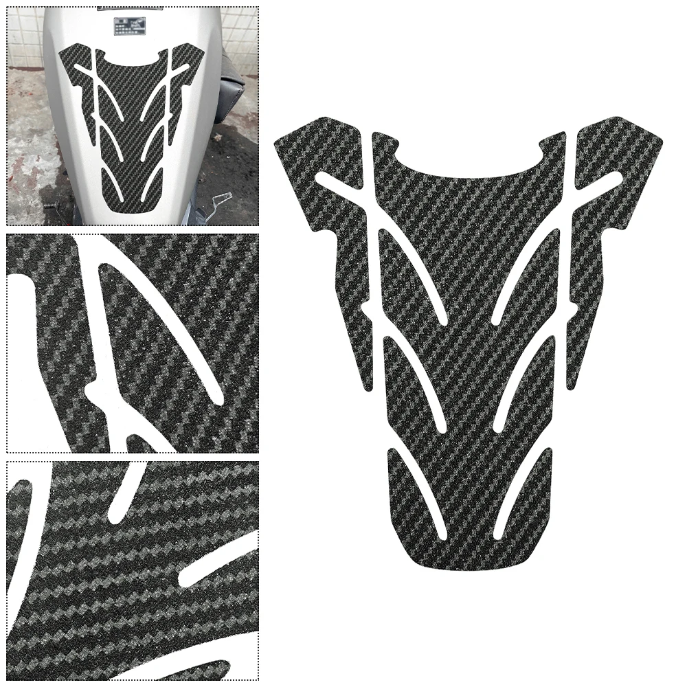 

Матовая карбоновая наклейка на топливный бак мотоцикла для Kawasaki Honda Yamaha Suzuki Aprilia Benelli, защита бака, наклейка с карбоновым эффектом