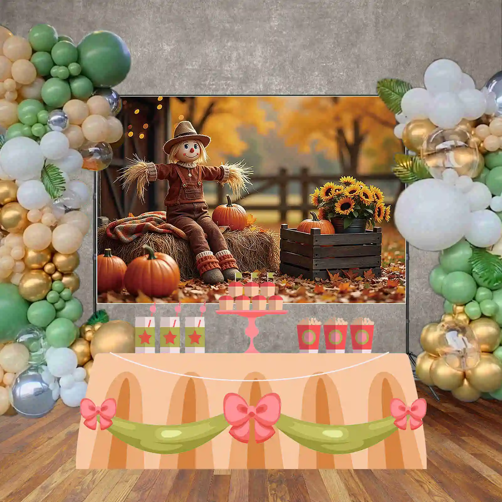 MOON.QG-خلفية عيد الشكر لاستوديو الصور ، الخلفية ، الفزاعة ، القرية ، الحديقة ، مزرعة الأطفال ، الحصاد ، لوازم التصوير الفوتوغرافي ، الخريف