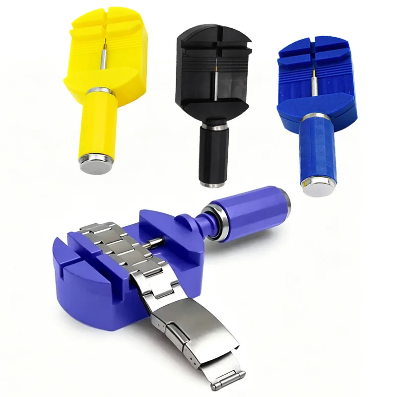 Blue Yellow Black Watch Link Removal Tools, Watch Band Tool Strap Chain Pin Remover Repair Tool Kit For Watch Strap Adjustment