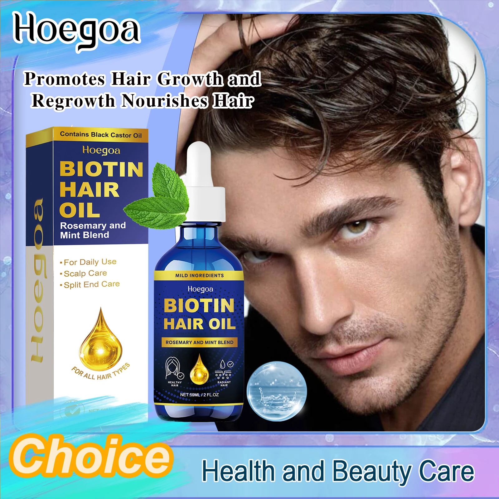Hair Growth Serum Fast Growing Hair Promote Hair Regrowth Rich Nourishing Repair For Dry Frizzy Hair Hair Growth Care Essential
