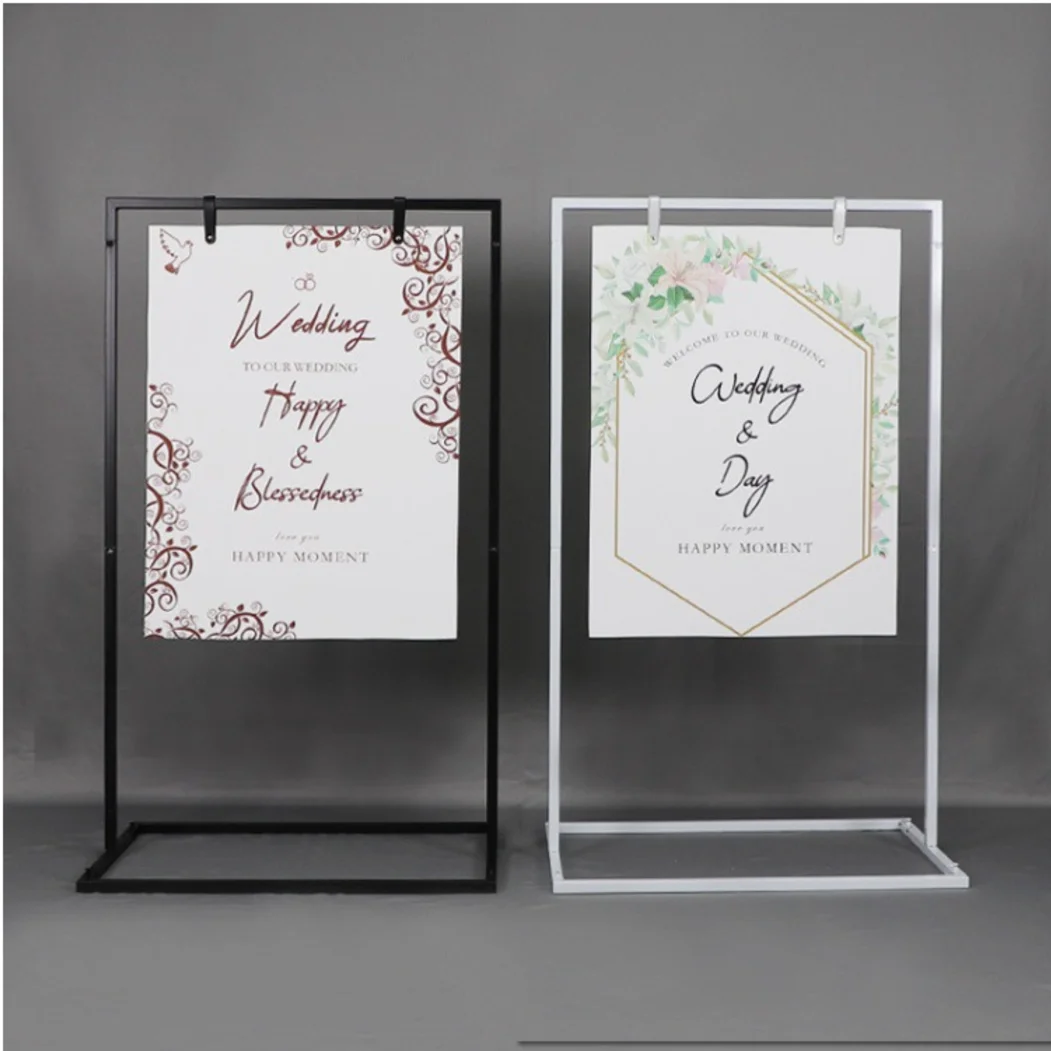

Wedding Sign Stand Wedding Welcome Sign Arch Stand Advertising Rack for Wedding Birthday Parties Supplies Event Stage Decor Prop