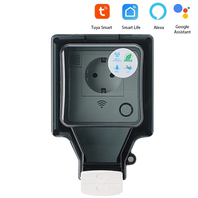 Tuya Waterdichte Elektrische Stopcontact EU FR KR IL IP66 Outdoor Socket Met Timer Wifi Smart Life Stopcontacten 220V Dual Master