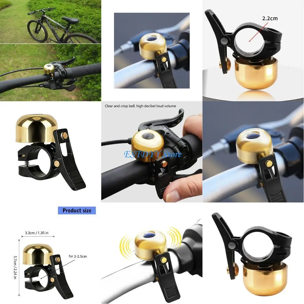 

G6DE Warning Horn Detachable Loud Bike Horn Quickly Installation Bicycles Horn