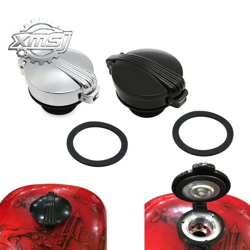 

Tapa de Tanque de Combustible con Tornillo para Motocicleta Harley Sportster XL883/1200 X48, Montaje Empotrado