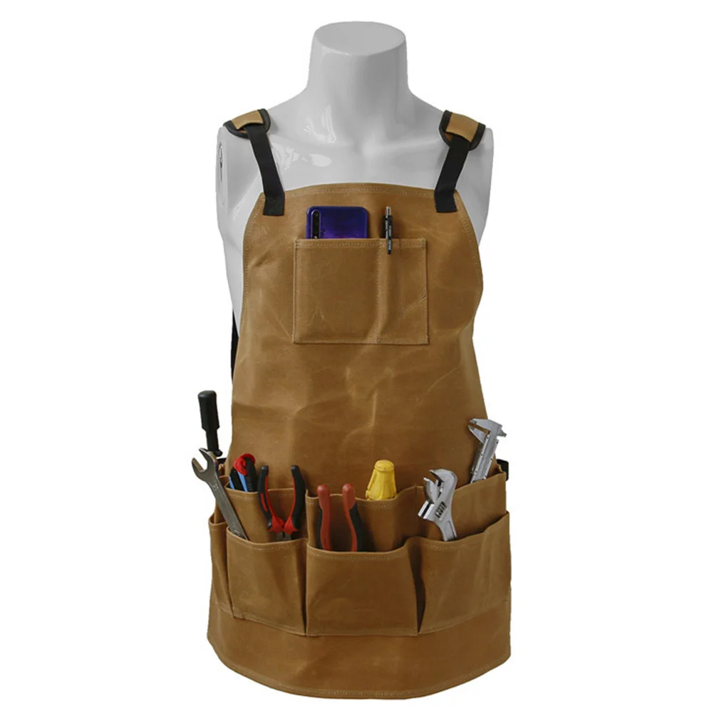 

1 шт. Маслостойкий водонепроницаемый фартук, стильный, цвет хаки, для приготовления пищи, кухни, с регулируемыми лямками, для садовых работ