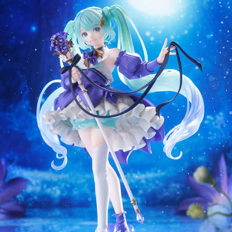 Genuine Original TAiTO AMP Miku Birthday 2024 Flower Ver. PVC 21CM Anime Figure Collectible Model Dolls Ornament Gifts