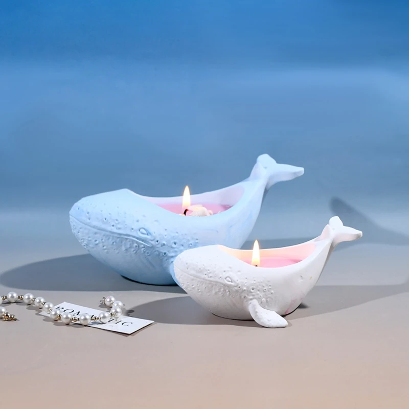 

1pcs Candle Molds Crafting Moulds Whale Easy Demolding Moulds Holder Molds Stand Molds