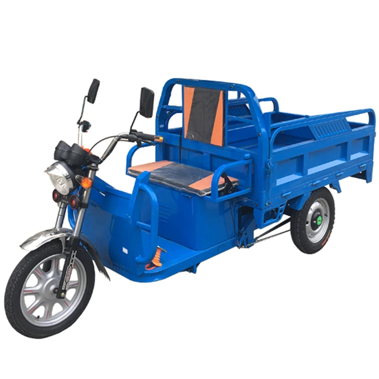 3 Wheel Adult Electric Tricycle Motorcycle Car Use For Cargo Delivery With Awning Goods With Rain Cover