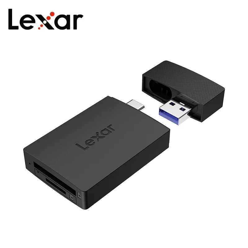 Картридер Lexar LRW360 с двумя слотами USB3.2 Type-C USB-A, высокоскоростной, для карт SD, MicroSD, TF, OTG, для мобильных телефонов, ноутбуков и компьютеров