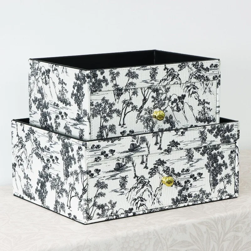 صندوق مجوهرات جلدي بساطتها الحديثة صناديق تخزين الخاتم القلائد الفاخرة الكبيرة عرض حالة المجوهرات المنظم عرض هدية #1