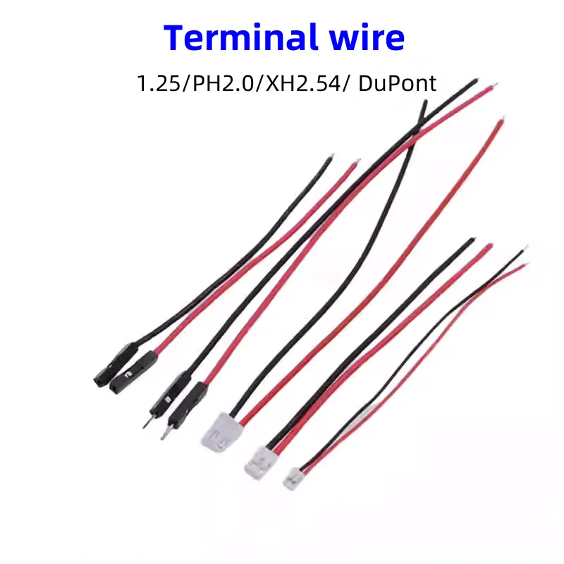 

10PCS/LOT 1.25/PH2.0/XH2.54mm/ DuPont Electronic Wire Terminal Plug Wire Motor Horn Connection Wire 15CM