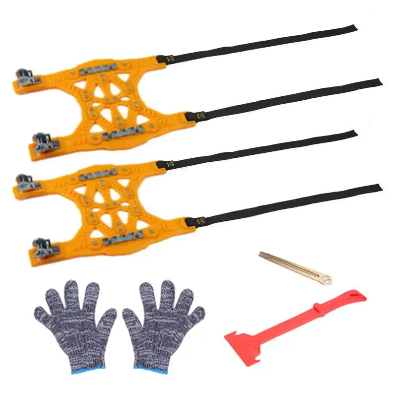 

Цепь для снега в шинах, многоразовая Нескользящая цепь для грузовиков, внедорожников