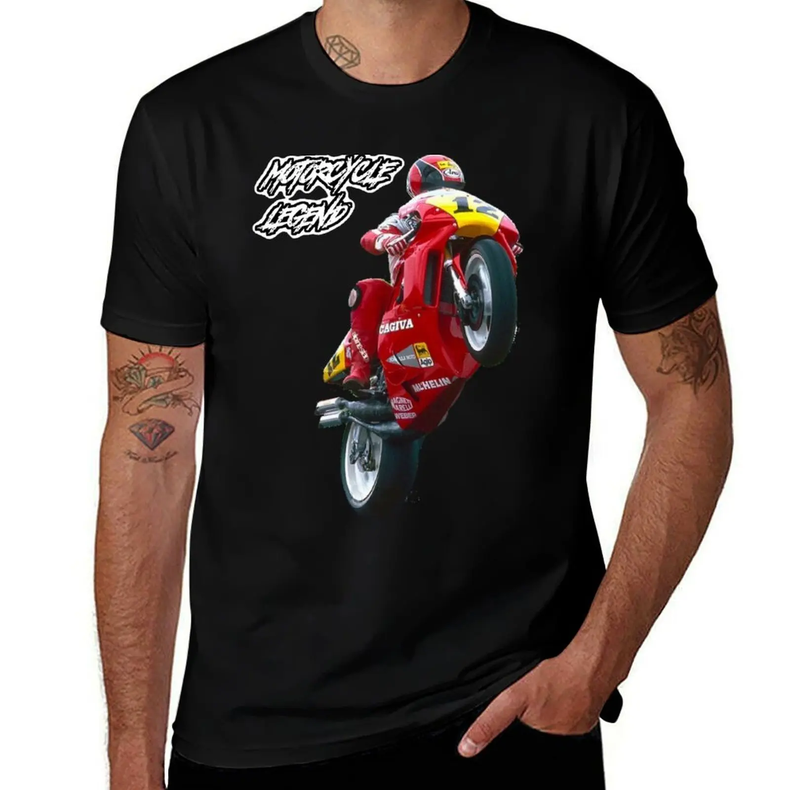 

Randy Mamola, Motorcycle Legend T-Shirt cotton t shirt man funny t shirts man t shirt men 100% cotton luxury brand T-Shirt