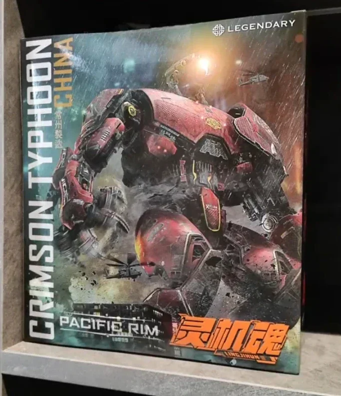 In Stock LING JIHUN Original Pacific Rim Crimson Typhoon Finished Mecha LED Light Emitting Action Figures Toy Gift with Box