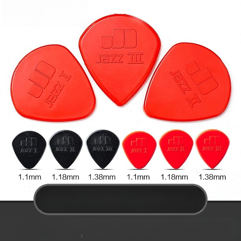 Palheta de Nylon para Guitarra Folk e Jazz, Antiderrapante e Resistente ao Desgaste, com Acabamento em Baquelite e Design Quick Bang