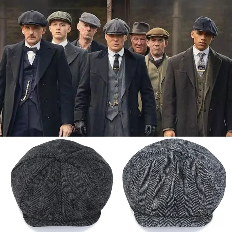 

Men's Original Party Hat Eight-Pointed Duckbill Cap Stylish British Retro Cool Shelby Casual Summer Spring Autumn Winter