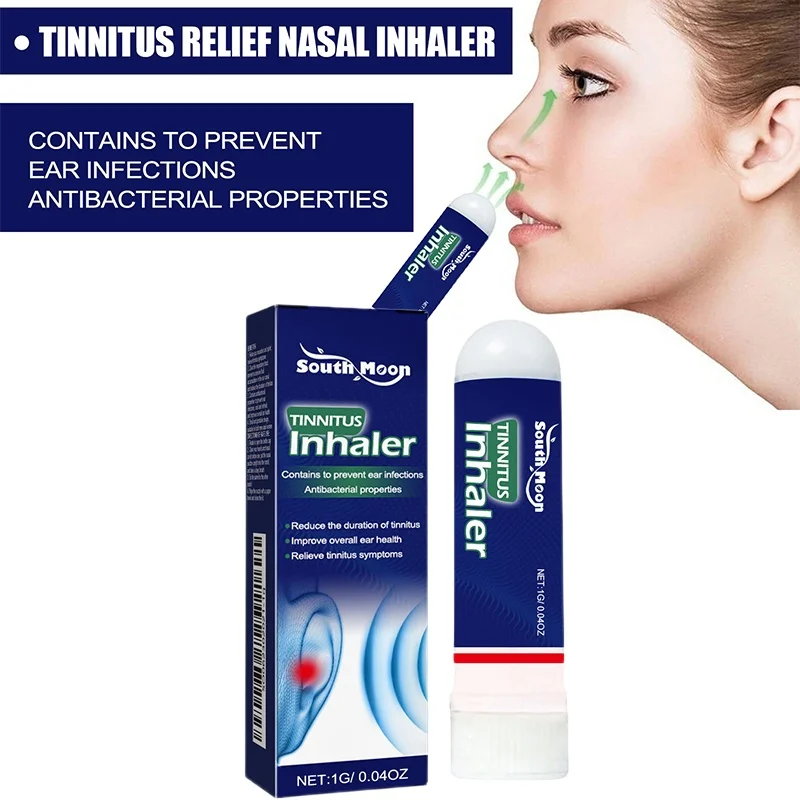 

2Pcs Tinnitus Treatment Nasal Inhaler Tinnitus Ear Ringing Relief Deafness Earache Itchy Pain Hearing Loss Improvement Ear Care