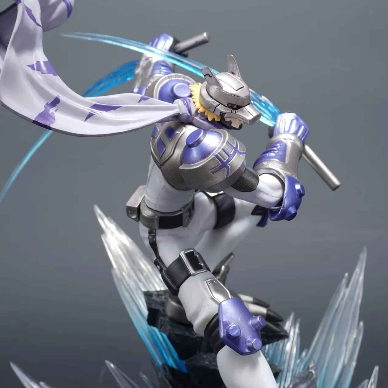 Digimon Adventure 23cm evolución lobo bestia Gk figura de acción hecha a mano adorno coleccionable para juguetes y pasatiempos