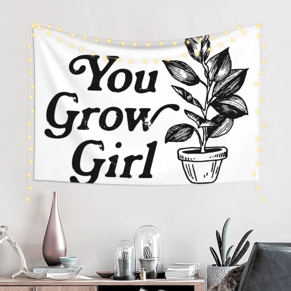 You Grow Girl Tapestry Things To The Room House Decor Luxury Living Room Decoration Tapestry