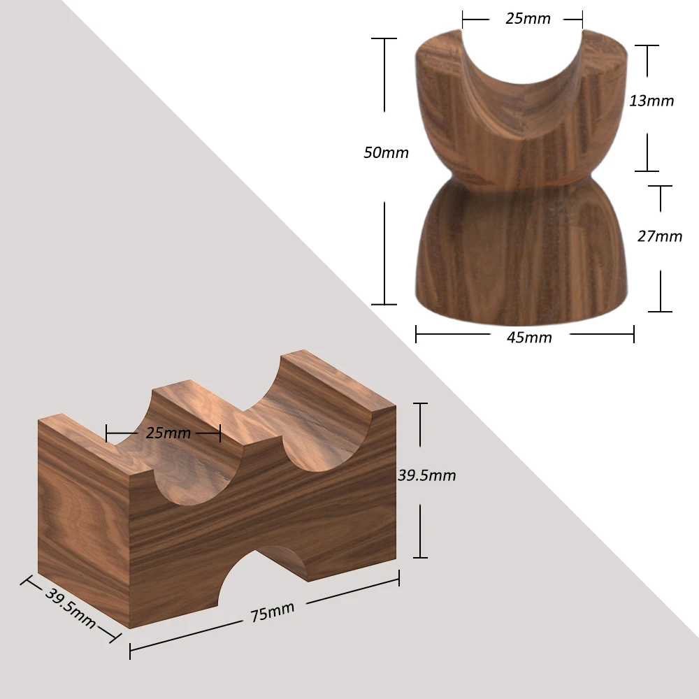 1PCS Cable Stand Rose wood Walnut Cable Feet Tray Wire Bracket Support Cable holder Stand trestle Absorber Cable boosters