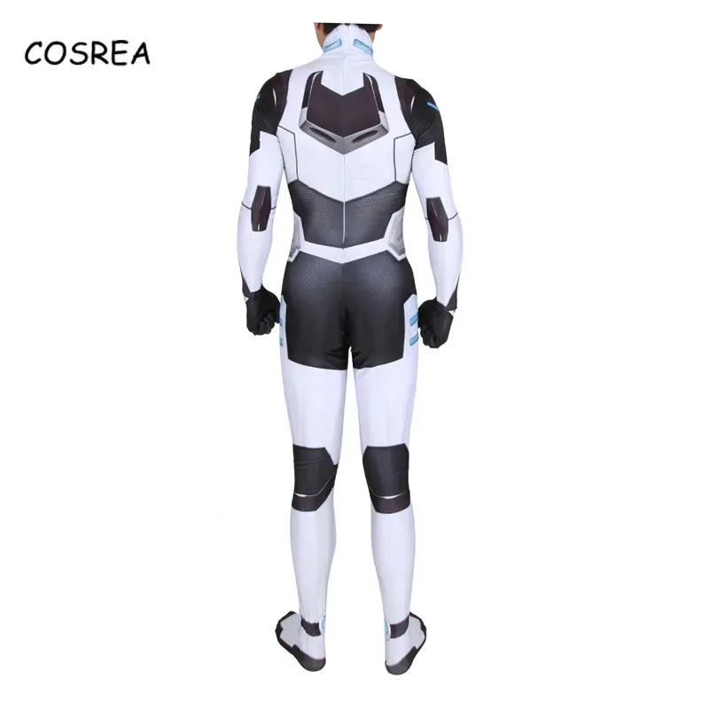 Voltron Cosplay Defender of The Universe Onesie Adult Full Body Spandex Suit Costume Halloween Costumes for Men Zentai Bodysuit