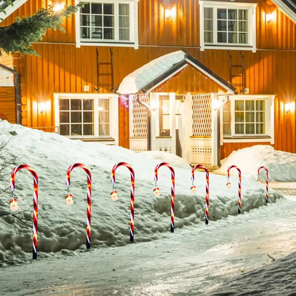 

Indoor Christmas Decorations Festive Path Lights Festive Christmas Candy Cane Led Lights Create Indoors Outdoors with for Garden