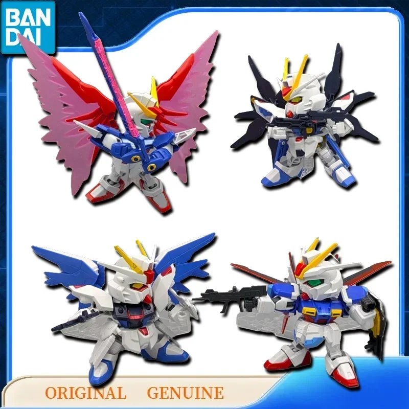 Bandai Original Genuine GUNDAM SD BB SENSHI C.E. BATTLES OF DESTINY SET Anime Action Figures Zabawki Prezent Montaż Model Ozdoby