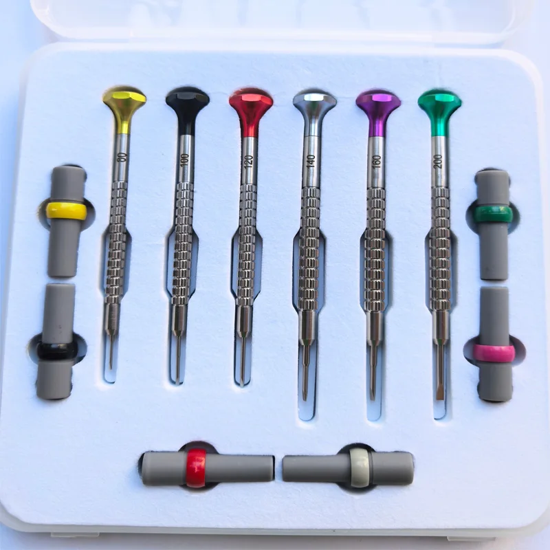 Kwong YUEN Schraubendreher-Set mit Kugellager, Uhrenreparatur-Werkzeug, Uhrenreparatur-Werkzeugset für Uhrmacher, GY0183 Serie Schraubendreher – Detail 2