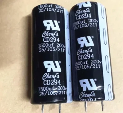 200V1500uF 1500uF 200V 25*65 Aluminum Electrolytic Capacitor