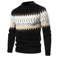 Men's Sweater New Imitation Mink Sweater Soft and Comfortable  Fashion Warm Knit Sweater  Men Clothes