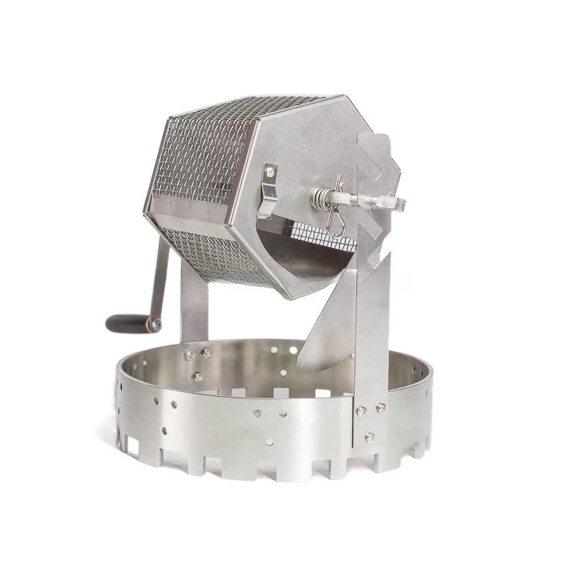 

Home coffee roaster, small peanut and melon seed stainless steel stir fry machine, coffee hand cranked bean roaster