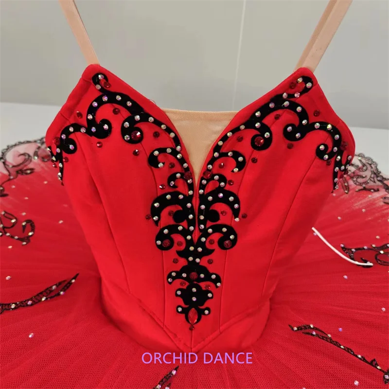 high quality fashion Unique Design Kids Girls Children Women Adult Performance Wear red  Ballet Tutu Costumes