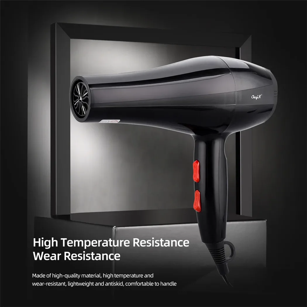 Professional 750W Hair Dryer with Concentrator Nozzles - Hot/Cold Wind Salon Tool