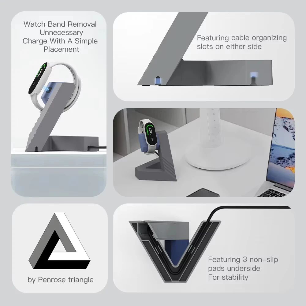 SIKAI ساعة شحن قاعدة شحن لهواوي الفرقة 10/9/8/7/ الشرف الفرقة 9/8/7/6 هواوي Fit3 حامل شاحن ساعة سريعة #4