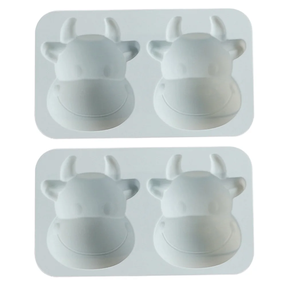 

2pcs Silicone Cake Mold Easy Clean Calf Shape Chocolate Baking Mould Fondant Kitchen Tool Durability Gift Idea