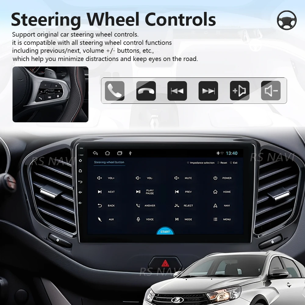 Plug and Play Android 16 For LADA Vesta Cross Sport 2015-2022 Android Car Radio Multimedia Video Player Stereo CarPlay Head Unit
