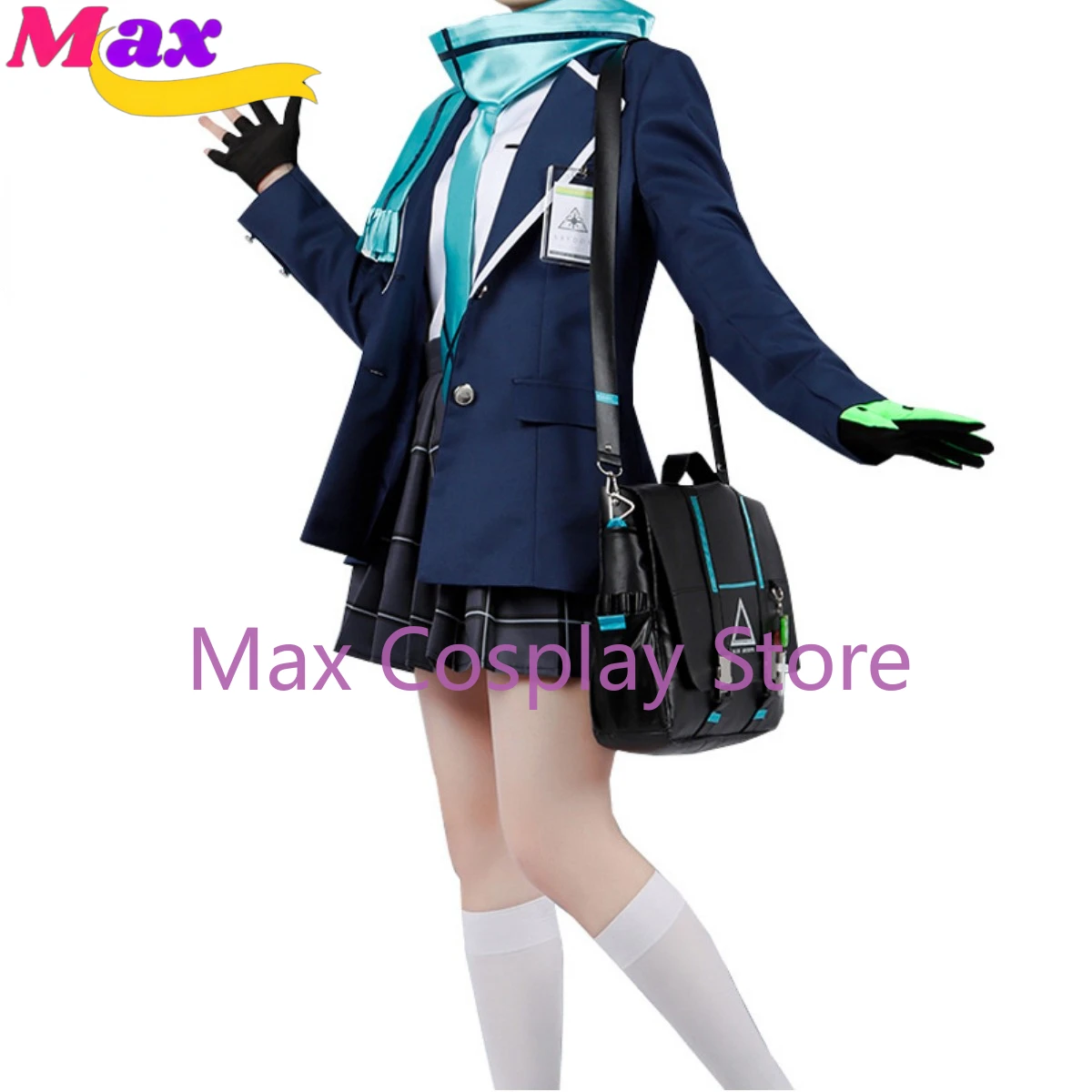 Max Anime Sunaokami Shiroko Cosplay Costume Game JK Campus Uniform Skirt Wig Adult Woman Sexy Masquerade Ball Suit BL