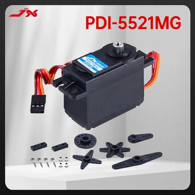 JX Servo PDI-5521MG 20KG Servo Hoge Precisie Metal Gear Digitale Standaard Servo Voor RC Vliegtuig Zweefvliegtuig Boot 1/10 auto Speelgoed